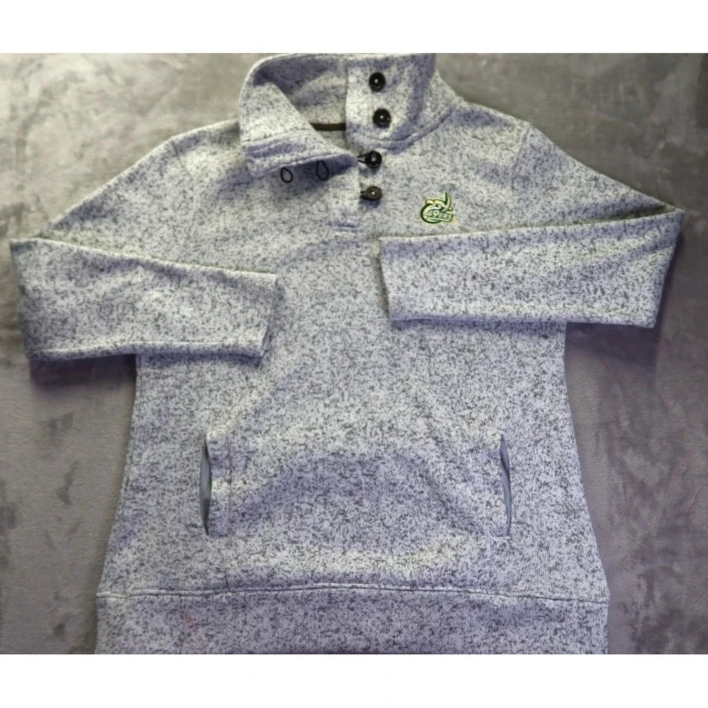 UNCC Charlotte 1/4‎ Button Sweater Men's Size L University North Carolina 49ers